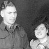 Audrey and Blair Robinson in a wartime studio portrait. Click for larger image.