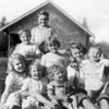 Audrey and seven of her eight children. Click for larger image. 