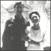 Click image for larger view.Anna and Aurele on her parent's balcony on their wedding day, June 16, 1946. Photo courtesy of Anna and Aurele Lavigne.