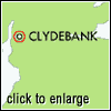 Click for larger view. Map locating Clydebank in Scotland. 