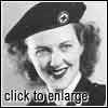 Click image for larger view. Kay Ruddick in her Red Cross Uniform, 1946.