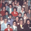 Click image for larger view of entire group. Group photo of the "one day outing" at the Saskatchewan Legislature in 1975. Photo courtesy of Gloria Brock.