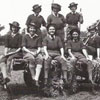 Peggy Sheffield with a Womens Land Army crew